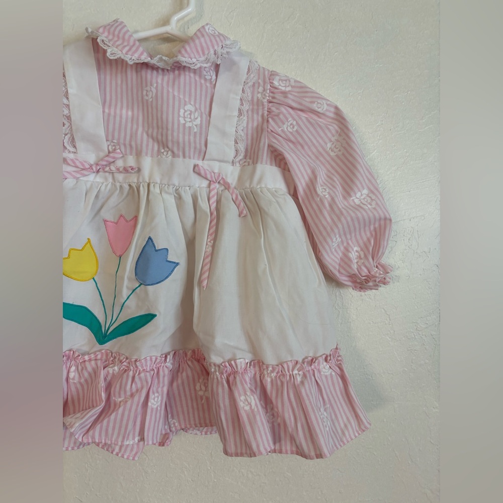 Cradle Togs Tulip Baby Dress~ Size 2t| Vintage, Retro, 80s, Pink, Spring, Summer